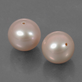 Pedras preciosas de pérola rosa natural de 6,43 ct, esfera / bola, opaco