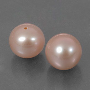 Pedras preciosas de pérola rosa natural de 6,35 ct, esfera / bola, opaco