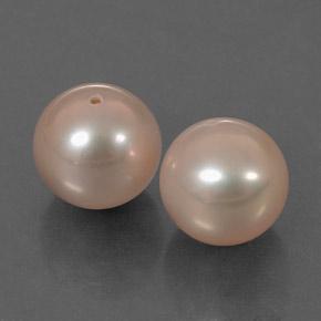 Pedras preciosas de Pérola Luz rosa natural de 6.25 ct, Esfera / Bola, Opaco