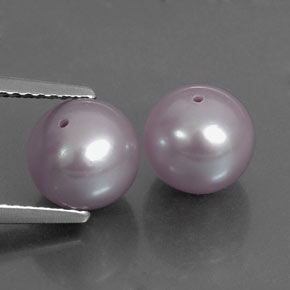Pedras preciosas de pérola rosa natural de  ct, esfera / bola, opaco