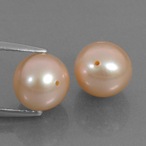 Pedras preciosas de pérola rosa natural de 6,13 ct, esfera / bola, opaco