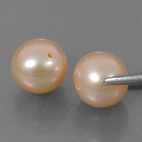 Pedras preciosas de pérola rosa natural de 6,13 ct, esfera / bola, opaco