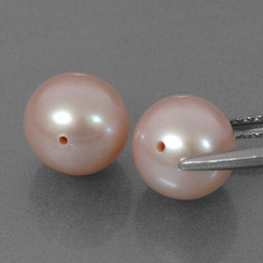 Pedras preciosas de pérola rosa natural de  ct, esfera / bola, opaco