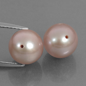 Pedras preciosas de pérola rosa natural de 6,78 ct, esfera / bola, opaco