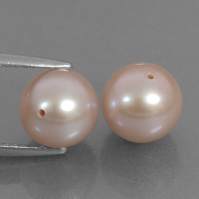 Pedras preciosas de pérola rosa natural de  ct, esfera / bola, opaco