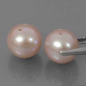 Pedras preciosas de pérola rosa natural de  ct, esfera / bola, opaco