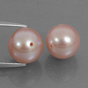 Pedras preciosas de pérola rosa natural de  ct, esfera / bola, opaco
