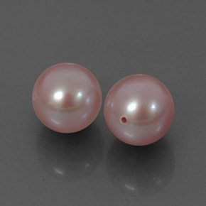 Pedras preciosas de pérola rosa natural de 6,78 ct, esfera / bola, opaco