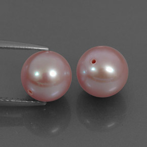 Pedras preciosas de pérola rosa natural de 6,78 ct, esfera / bola, opaco