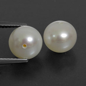 Pedras preciosas de Pérola Creme natural de  ct, Esfera / Bola, Opaco