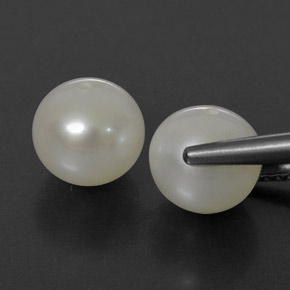Pedras preciosas de Pérola Creme natural de  ct, Esfera / Bola, Opaco