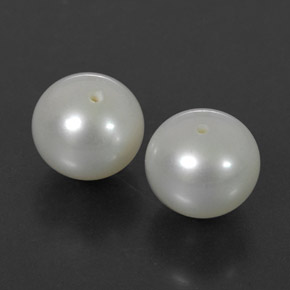 Pedras preciosas de pérola creme natural de  ct, esfera / bola, opaco