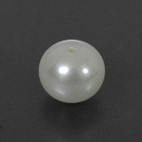 Pérola creme natural 3,55ct, esfera / bola, opaco