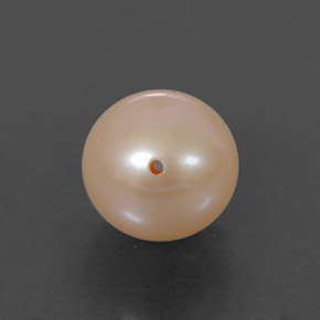 Pérola rosa natural 3,55ct, esfera / bola, opaco