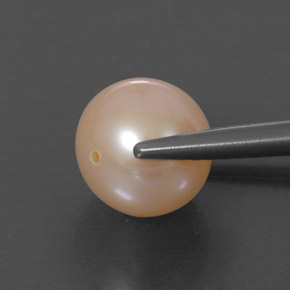Pérola rosa natural 3,55ct, esfera / bola, opaco