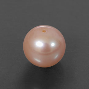 Pérola rosa natural 3,44ct, esfera / bola, opaco