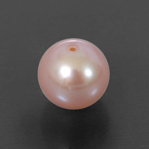 Pérola Rosa Natural 3.44ct, Esfera / Bola, Opaco