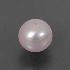 Pérola rosa natural 3,60ct, esfera / bola, opaco