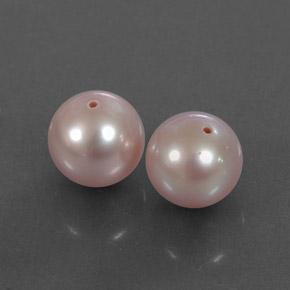 Pedras preciosas de pérola rosa natural de 6,79 ct, esfera / bola, opaco