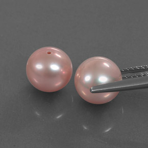 Pedras preciosas de pérola rosa natural de  ct, esfera / bola, opaco