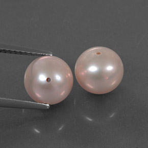 Pedras preciosas de Pérola Luz rosa natural de 6.61 ct, Esfera / Bola, Opaco
