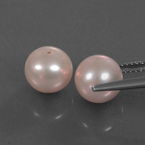 Pedras preciosas de Pérola Luz rosa natural de 6.61 ct, Esfera / Bola, Opaco