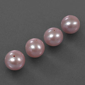 Pedras preciosas de pérola rosa natural de 12,07 ct, esfera / bola, opaco