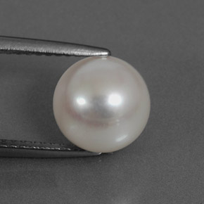 Pérola Prata Natural 3.89ct, Esfera / Bola, Opaco