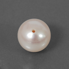 Pérola branco natural 4,08ct, esfera / bola, opaco