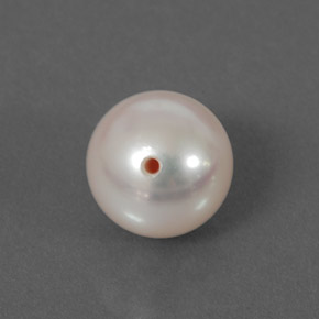Pérola cinza natural 3,63ct, esfera / bola, opaco