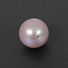 Pérola rosa natural 2,78ct, esfera / bola, opaco