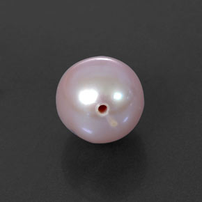 Pérola rosa natural 2,91ct, esfera / bola, opaco