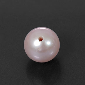 Pérola rosa natural 2,58ct, esfera / bola, opaco