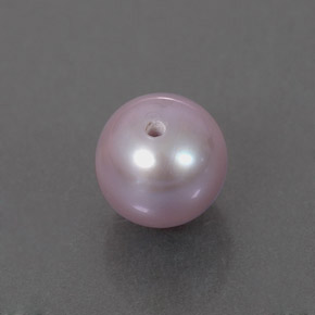 Pérola rosa prateado Natural 2.45ct, Esfera / Bola, Opaco