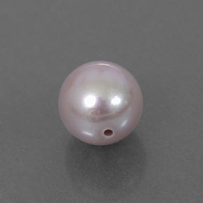 Pérola rosa natural 2,38ct, esfera / bola, opaco