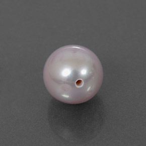 Pérola rosa natural 2,30ct, esfera / bola, opaco