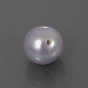 Pérola cinza natural 2,87ct, esfera / bola, opaco