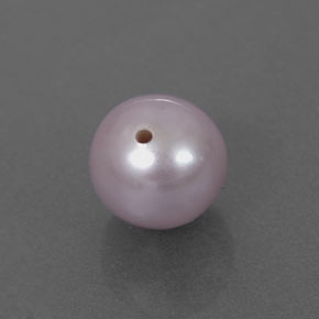 Pérola rosa natural 2,55ct, esfera / bola, opaco