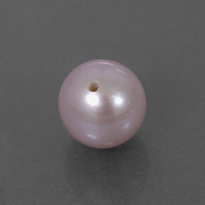 Pérola rosa natural 2,71ct, esfera / bola, opaco