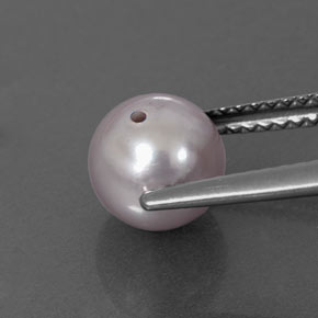 Pérola Prata Natural 2.59ct, Esfera / Bola, Opaco