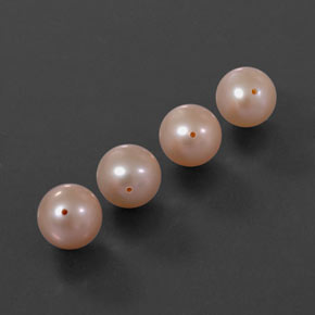 Pedras preciosas de pérola rosa natural de  ct, esfera / bola, opaco