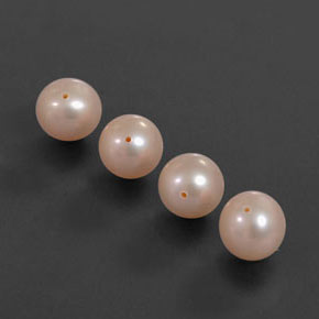 Pedras preciosas de pérola rosa natural de 13,51 ct, esfera / bola, opaco