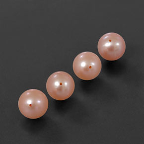 Pedras preciosas de pérola rosa natural de  ct, esfera / bola, opaco
