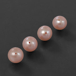 Pedras preciosas de pérola rosa natural de 12,12 ct, esfera / bola, opaco