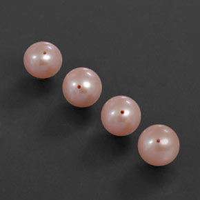 Pedras preciosas de pérola rosa natural de 12,12 ct, esfera / bola, opaco