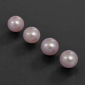 Pedras preciosas de Pérola rosa prateado natural de 13.01 ct, Esfera / Bola, Opaco