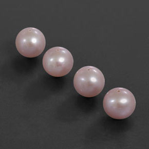 Pedras preciosas de Pérola rosa prateado natural de 13.73 ct, Esfera / Bola, Opaco