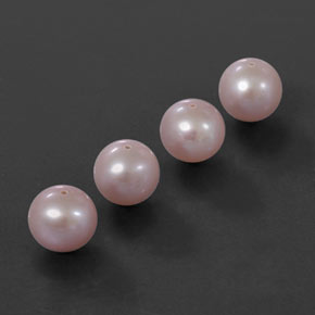 Pedras preciosas de Pérola rosa prateado natural de 13.73 ct, Esfera / Bola, Opaco