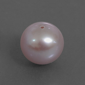 Pérola rosa natural 3,64ct, esfera / bola, opaco