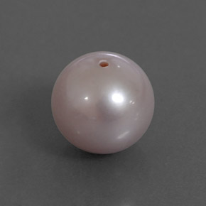 Pérola rosa natural 3,42ct, esfera / bola, opaco